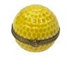 Image 1 : Rare Limoges France Keepsake Box, Yellow Dimpled Golf Ball