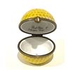 Image 4 : Rare Limoges France Keepsake Box, Yellow Dimpled Golf Ball