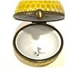 Image 5 : Rare Limoges France Keepsake Box, Yellow Dimpled Golf Ball