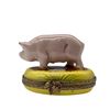 Image 1 : Limoges Enamel Treasure Box, Pig