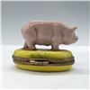 Image 2 : Limoges Enamel Treasure Box, Pig