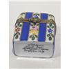 Image 6 : Limoges France Keepsake Box, Cobalt Victorian Floral Style
