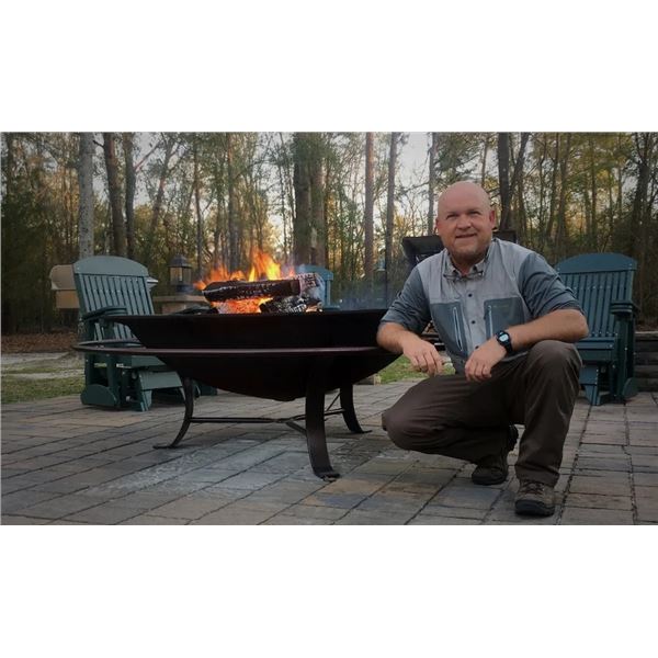 40 Inch Fire Kettle with Deluxe Stand (Retail Value $2,000) Donated by Mike Till, Firekettles.com