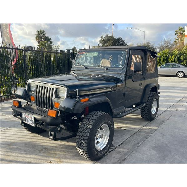 JEEP WRANGLER 1990 SALV-T-2 DAYS