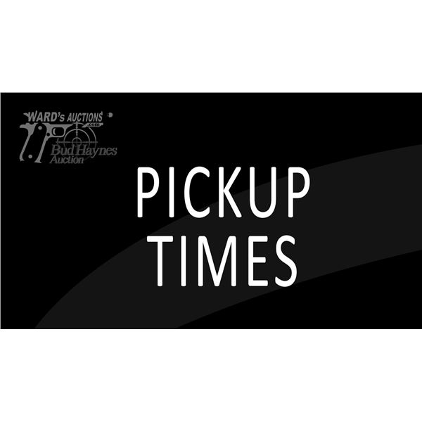 Pickup Times