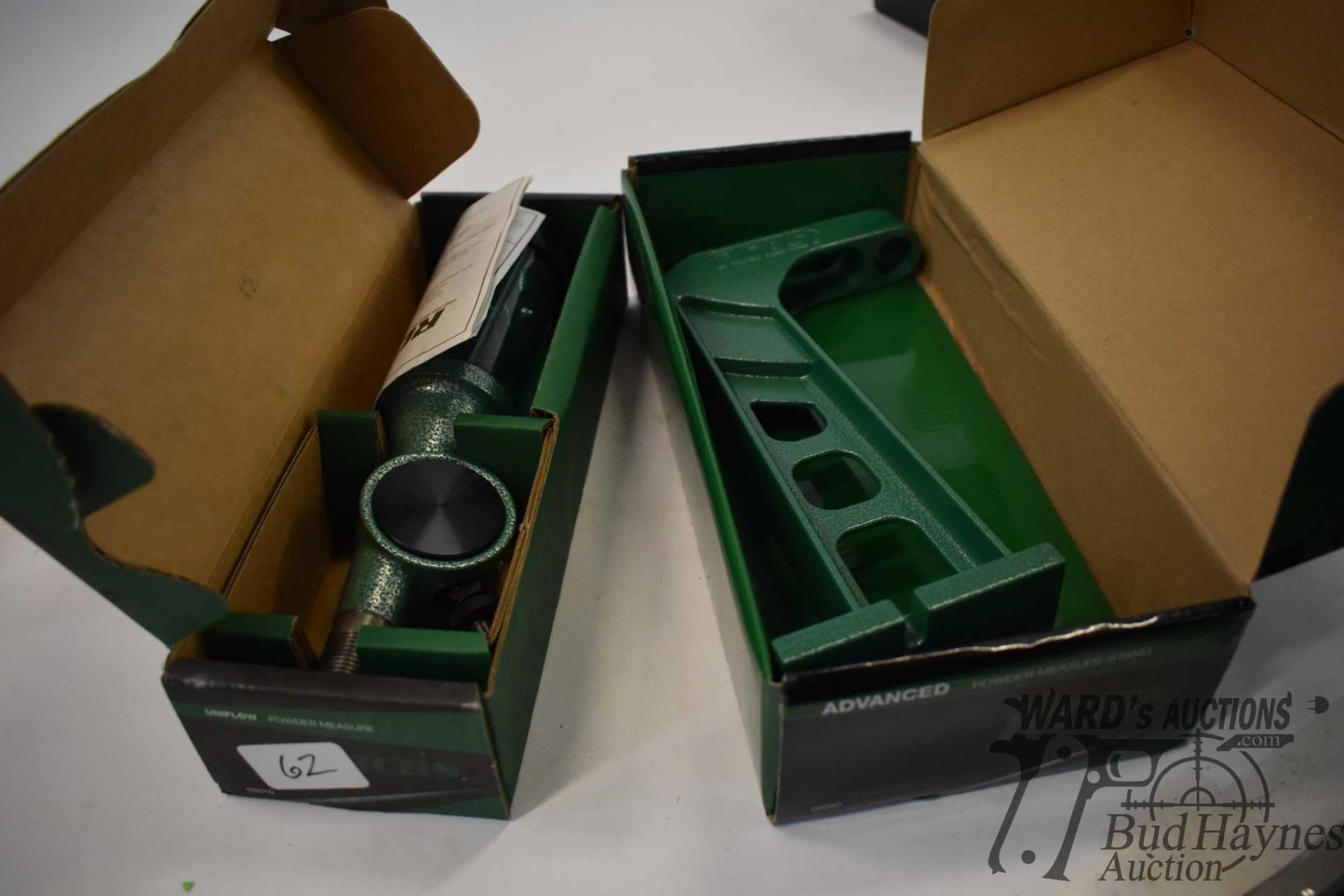 RCBS Uniflow powder measure, RCBS Advanced powder measure stand, and ...