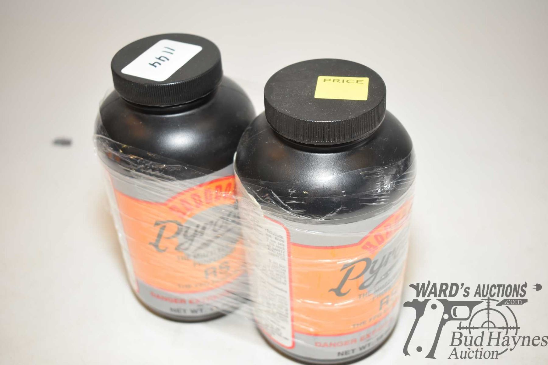 Two 1lb containers of Hodgdon Pyrodex Muzzle Loading powder RS