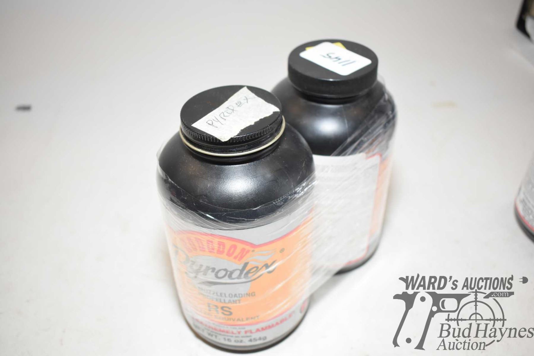 Two 1lb containers of Hodgdon Pyrodex Muzzle Loading powder RS