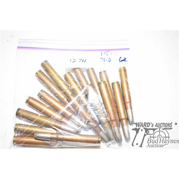 15 9.3 X 62 factory rounds