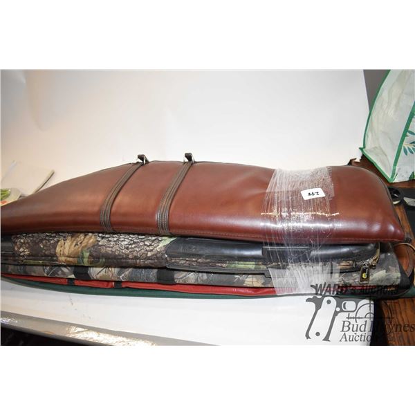 Five soft rifle cases