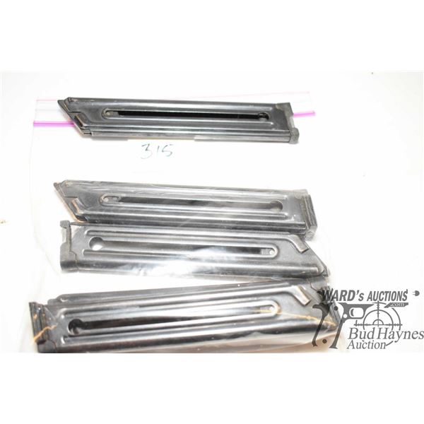 Five .22 cal Ruger mags