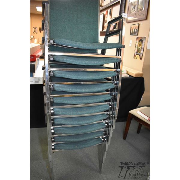 Two stacks of 10 chairs