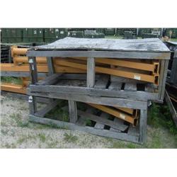 (2) PLTS PORTABLE TRESTLE HOIST, MDL-H90S21X, SN-66441-06, STEEL CONSTRUCTION, CALDWELL 2 TON CAPACI