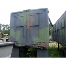 M146 VAN SEMITRAILER, 6 TON, 2 WHEEL, M46 SOUTHWEST TRUCK BODY, FIFTH WHEEL UPPER PLATE W/ KINGPIN, 
