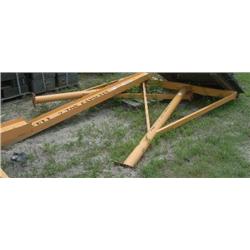 (2) PLTS PORTABLE TRESTLE HOIST, MDL-H90S21X, SN-66441-06, STEEL CONSTRUCTION, CALDWELL 2 TON CAPACI