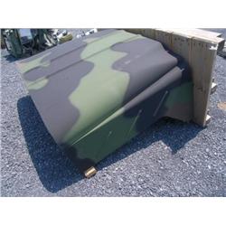 ENGINE COMPARTMENT HOOD DIMENSIONS 36" X 72" X 55 1/ 2", MFR/ MDL UNKNOWN