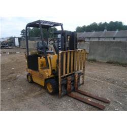 HYSTER, MDL: E40XL, 4K ELECTRIC FORKLIFT WITH OUT BATTERY, WITH FORKS, NO KEY, 5910. 4 HRS.