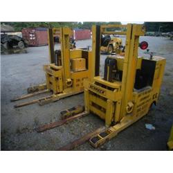 PLYMOUTH LOCOMOTIVE WORKS, MDL: RRH-DD, SN: 16458, TRUCK- FORK-REACHING AND TIERING ELECTRIC, NARROW