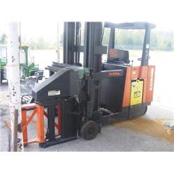 RAYMOND CORPORATION MDL 35-CSR30TT FORKLIFT ORDER PICKER NOTE: VOLTS 63, AMP/ HOUR 750, HOUR RATE 6