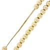 Image 6 : Vintage Italian 14k Gold 31" 5.15mm Round Bead Ball on Wheat Link Chain Necklace