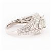 Image 2 : 1.04 ctw SI1 CLARITY CENTER Diamond Platinum Ring (2.50 ctw Diamonds)