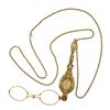 Image 6 : Vintage 14k Gold Collectible Lorgnette Opera Glasses & 35" Rope Chain Necklace