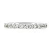 Image 6 : Blue Nile .950 Platinum 1.08 ctw Pave Diamond Stack Wedding Eternity Band Ring
