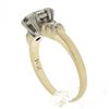 Image 8 : Antique 14k Gold & Palladium 0.60 ctw Old Diamond Squared Setting Engagement Rin