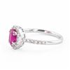 Image 2 : 1.06 ctw UNHEATED Ruby and 0.38 ctw Diamond Platinum Ring (GIA CERTIFIED)