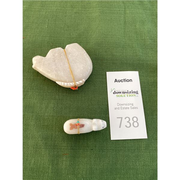 Zuni Fetishes White Bears A