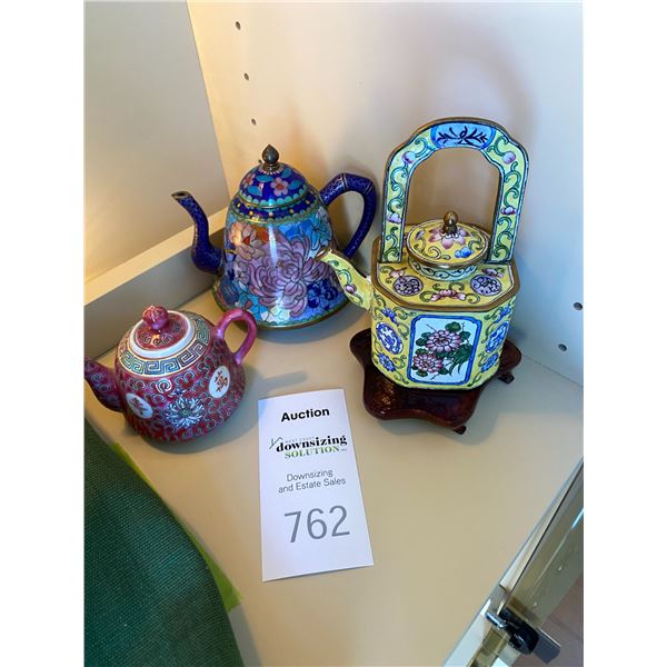 Cloisonné Tea Pots A