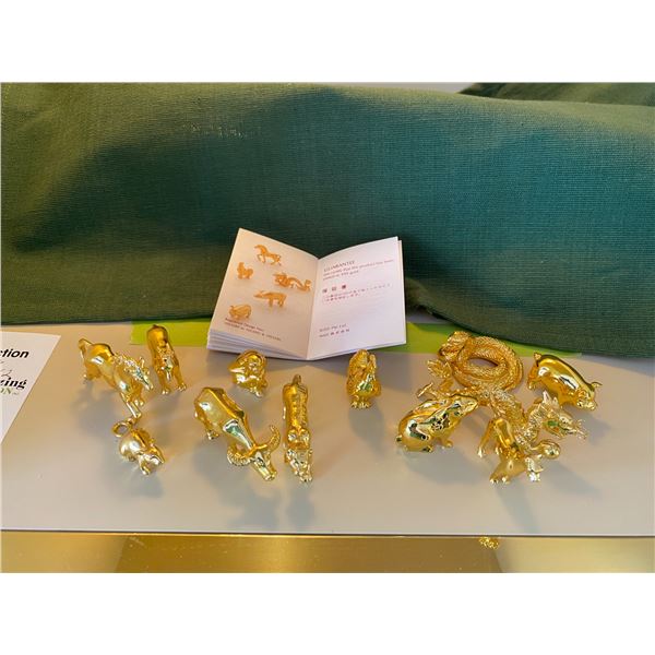 RISIS Gold Plated Zodiac Set A