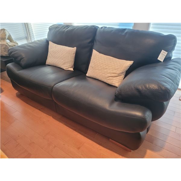 Scan Design Leather Loveseat C