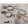 Image 2 : Vintage, Jade Hoop Pendants A