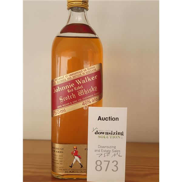 Unopened, Johnny Walker Red Label Scotch Whiskey A