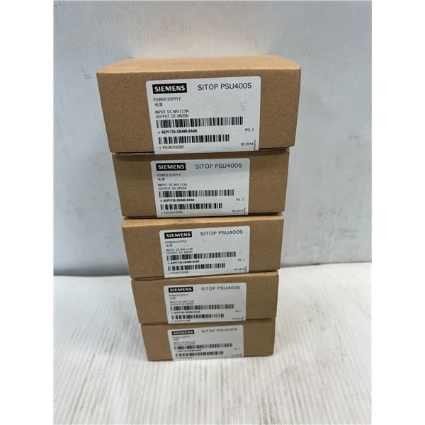 (5) Siemens #6EP1733-2BA00-0AA0 Power Supplies