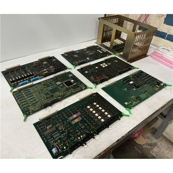 Lot of Misc. Circuit Boards and Rack