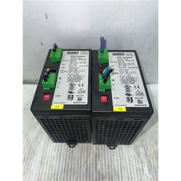 (2) Wohrle #EPN 231506/F  - PH120-1306 / #15.8243.251 Power Supplies
