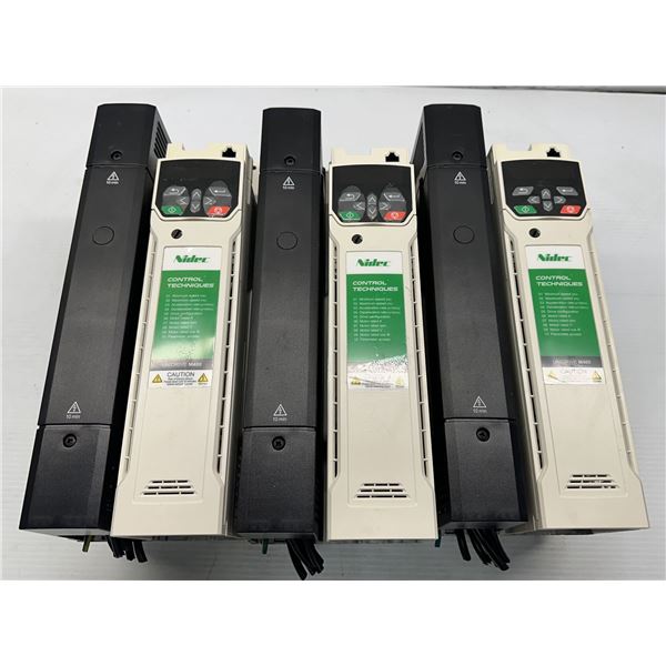 (3) Nidec Control Techniques #M400-054 00270 A 20/20hp 380-480V Inverter AC Drives