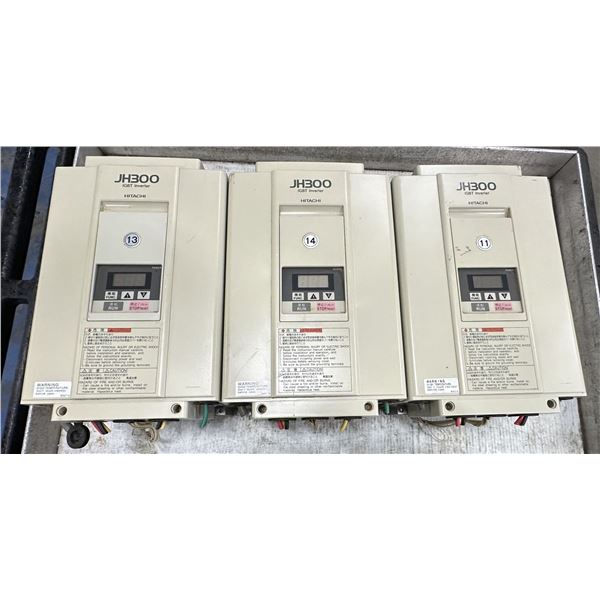 (3) Hitachi #8LF2 24AMP 200-220V JH300 IGBT Inverters