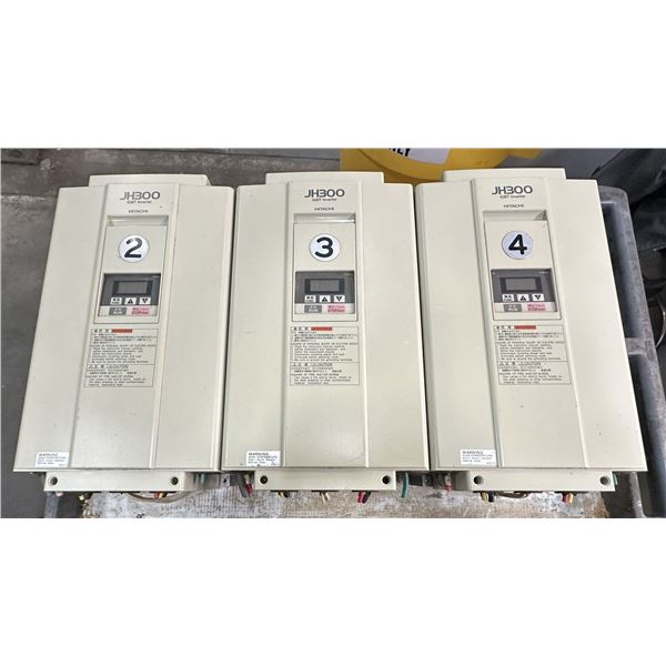 (3) Hitachi #16LF2 46AMP 200-220V JH300 IGBT Inverters