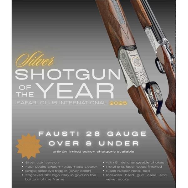 Fausti 28 Gauge Silver SCI 2025 Shotgun of the Year