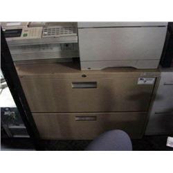 Beige 2 Drawer Lateral File Cabinet