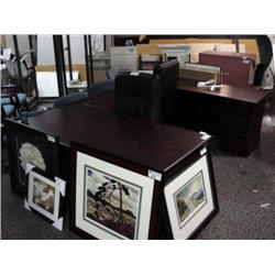 Mahogany U-shape Executive Desk