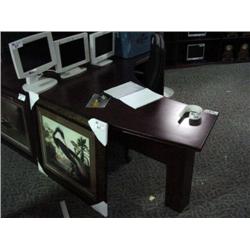 Mahogany L-shape Computer Desk (p-46)