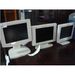 3 Flat Panel Monitors