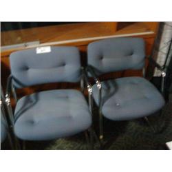 3 Blue Client Chairs