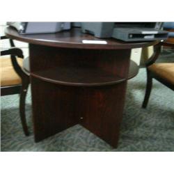 Mahogany Round Conference Table