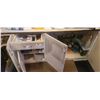 Image 1 : ALL CONTENTS OF LOWER CABINET AND RIGHT SIDE COUNTER TOP