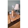 Image 11 : OAK THREE PIECE COFFEE/END TABLE SET AND LAMPS